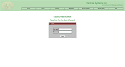 Desktop Screenshot of login.vantree.com